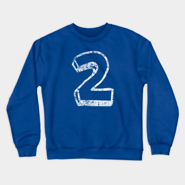 2 Fun Font - Distressed Crewneck Sweatshirt by PsychicCat